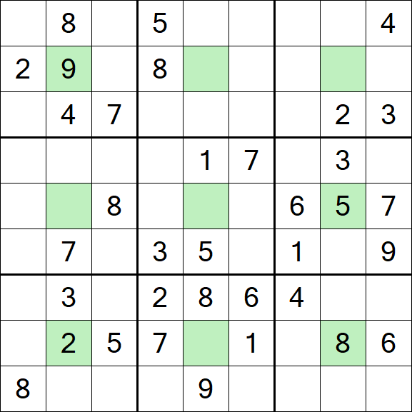 Center Dot Sudoku - Medium