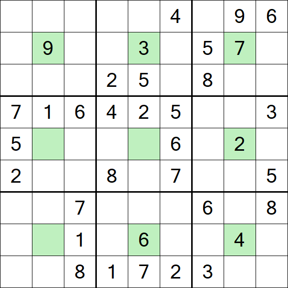 Center Dot Sudoku - Medium