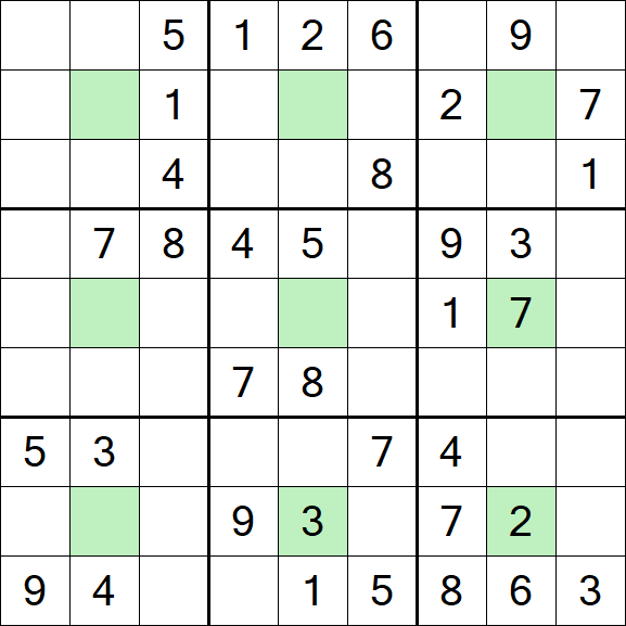 Center Dot Sudoku - Medium