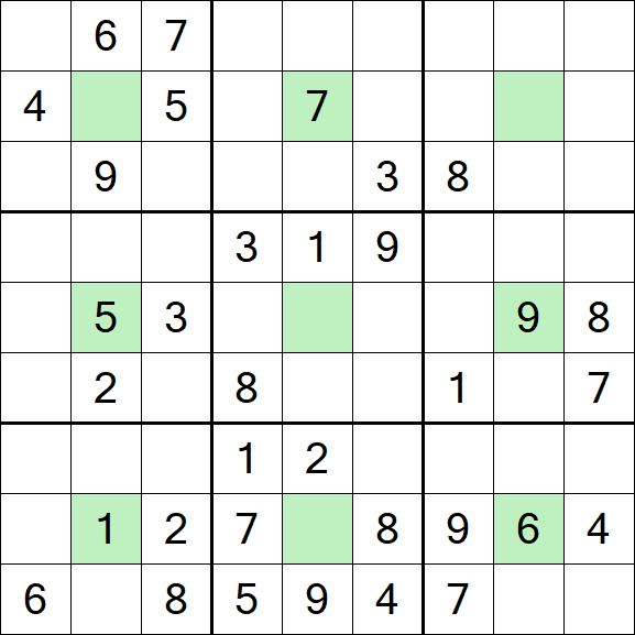 Center Dot Sudoku - Medium