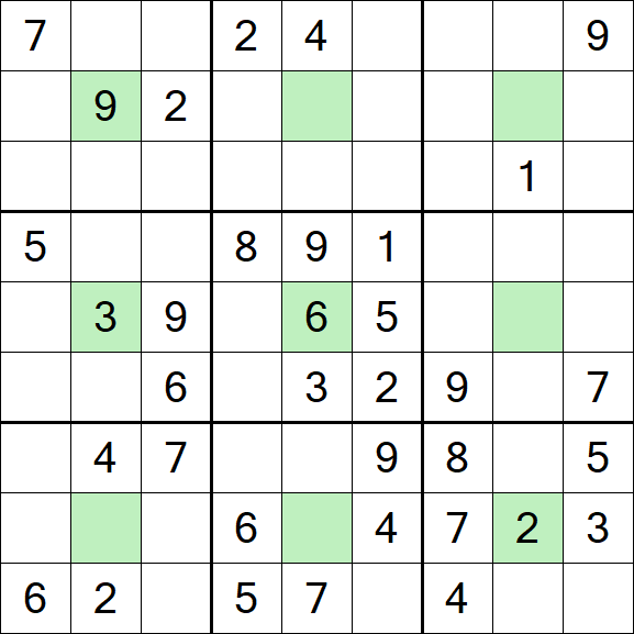 Center Dot Sudoku - Medium