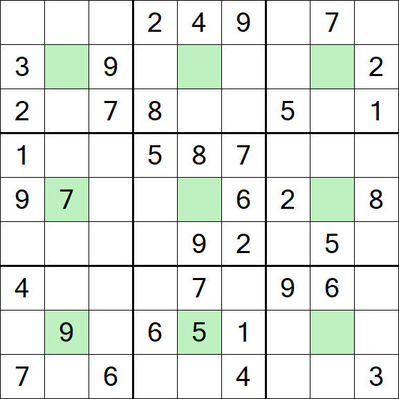 Center Dot Sudoku - Medium