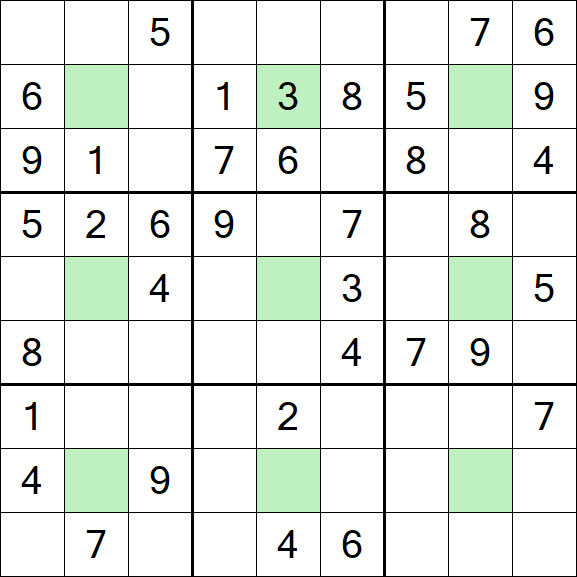 Center Dot Sudoku - Medium