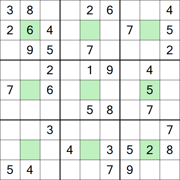 Center Dot Sudoku - Medium