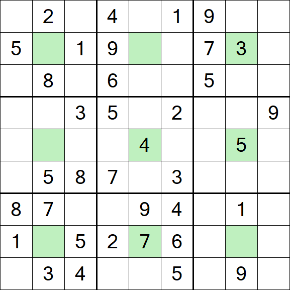 Center Dot Sudoku - Medium