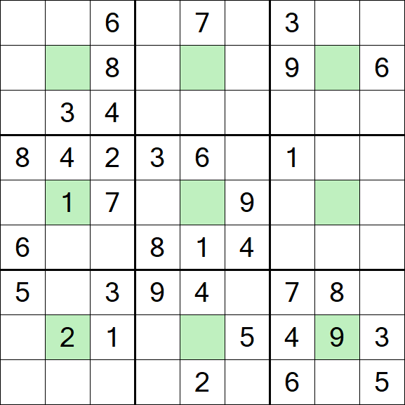 Center Dot Sudoku - Medium
