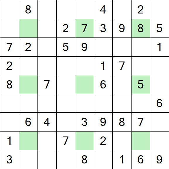 Center Dot Sudoku - Medium