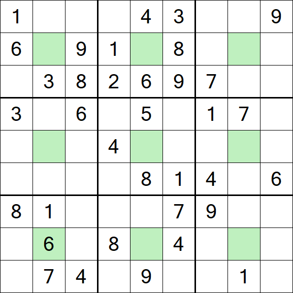 Center Dot Sudoku - Medium