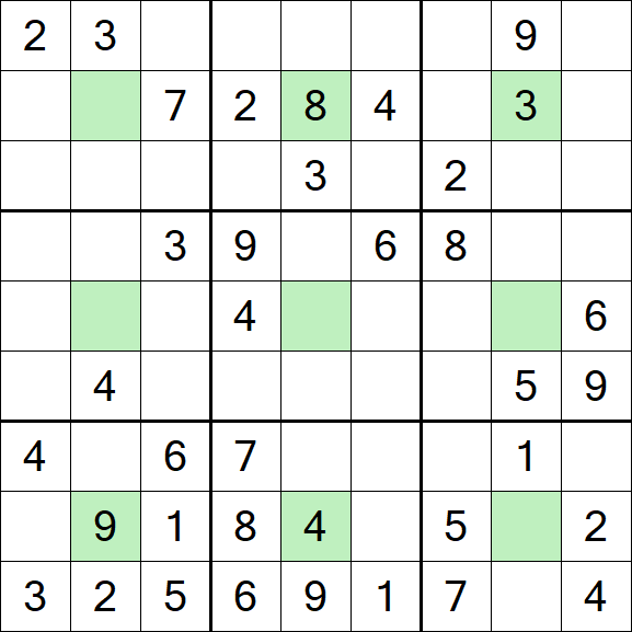 Center Dot Sudoku - Medium