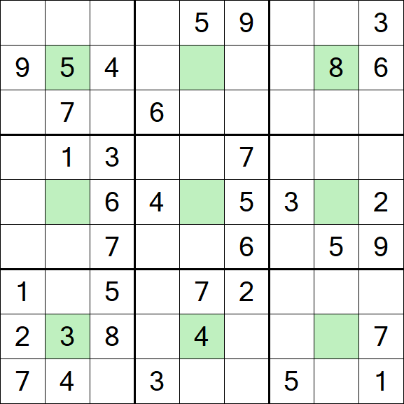 Center Dot Sudoku - Medium