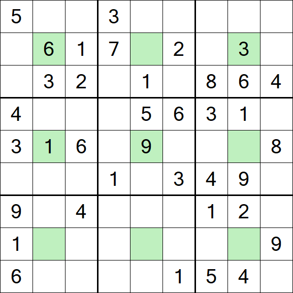 Center Dot Sudoku - Medium