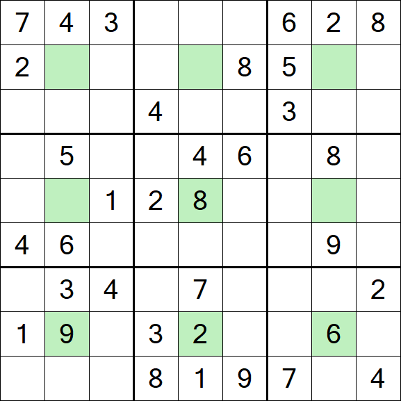 Center Dot Sudoku - Medium