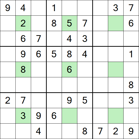 Center Dot Sudoku - Medium