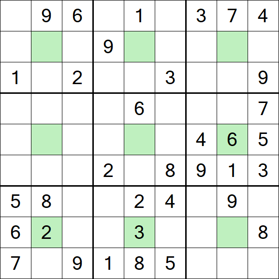 Center Dot Sudoku - Medium