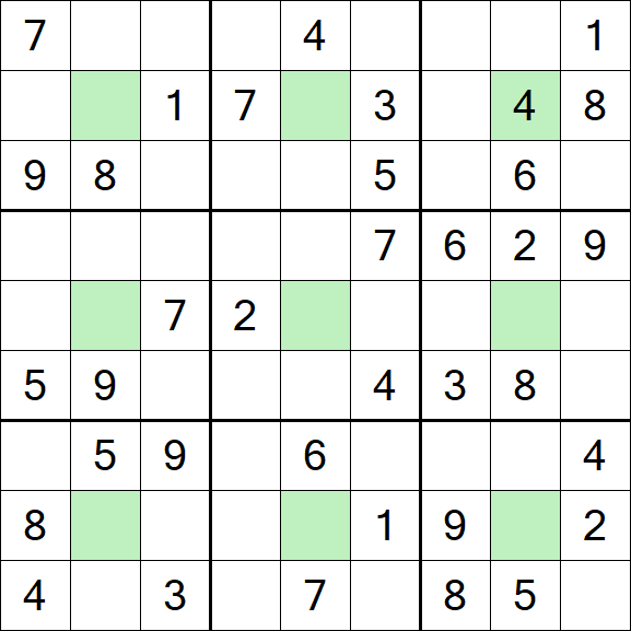 Center Dot Sudoku - Medium