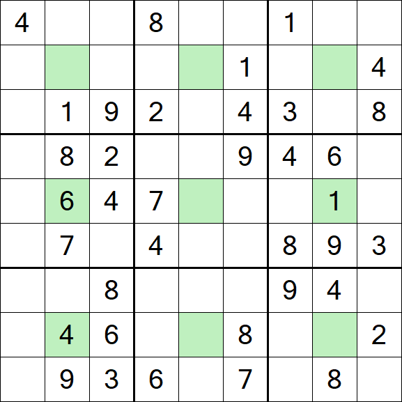 Center Dot Sudoku - Medium