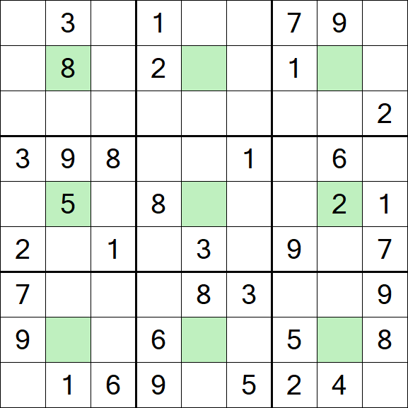 Center Dot Sudoku - Medium