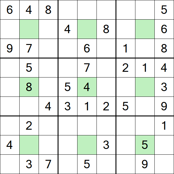 Center Dot Sudoku - Medium
