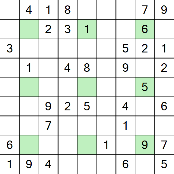 Center Dot Sudoku - Medium