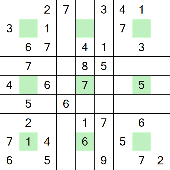 Center Dot Sudoku - Medium