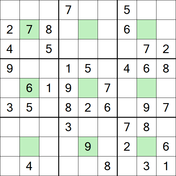 Center Dot Sudoku - Medium