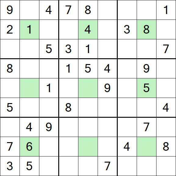 Center Dot Sudoku - Medium