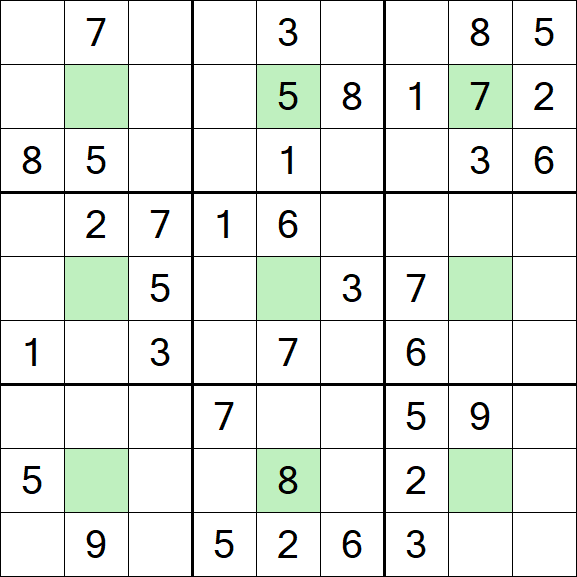 Center Dot Sudoku - Medium