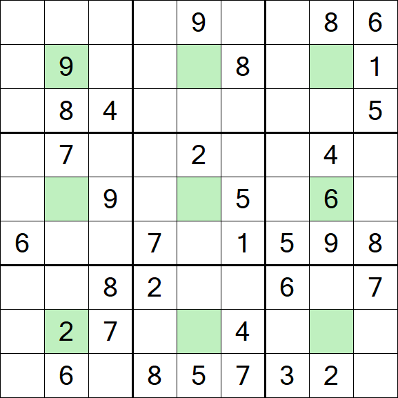 Center Dot Sudoku - Medium