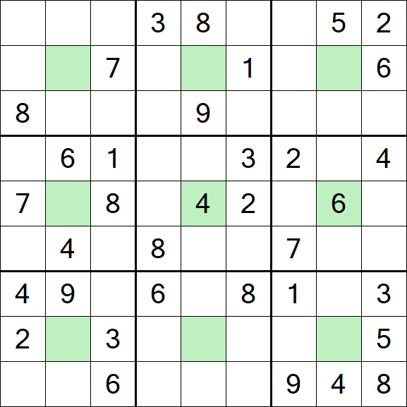 Center Dot Sudoku - Medium