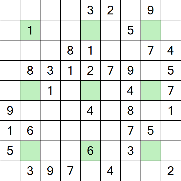 Center Dot Sudoku - Medium