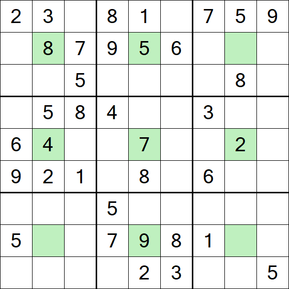 Center Dot Sudoku - Medium