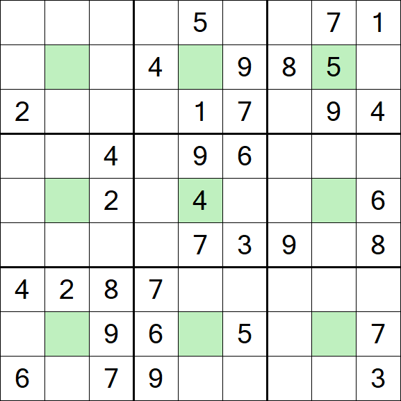 Center Dot Sudoku - Medium