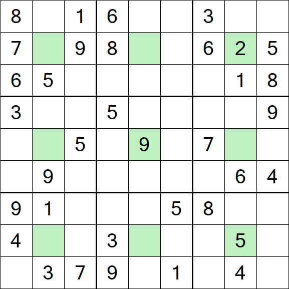 Center Dot Sudoku - Medium