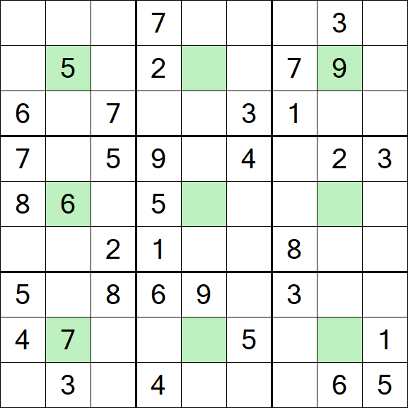 Center Dot Sudoku - Medium