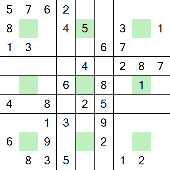 Center Dot Sudoku - Medium