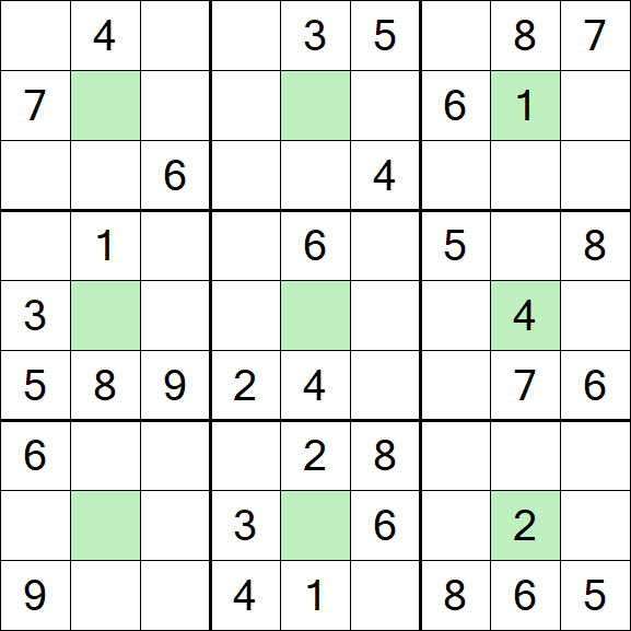 Center Dot Sudoku - Medium