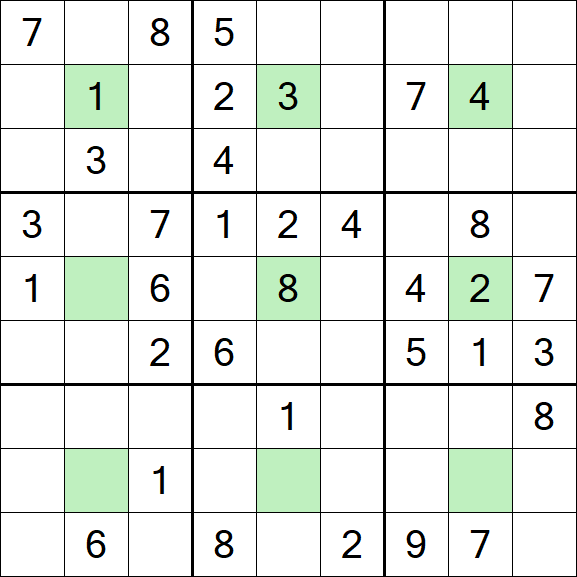 Center Dot Sudoku - Medium