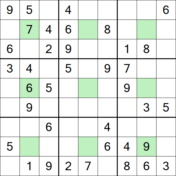 Center Dot Sudoku - Medium