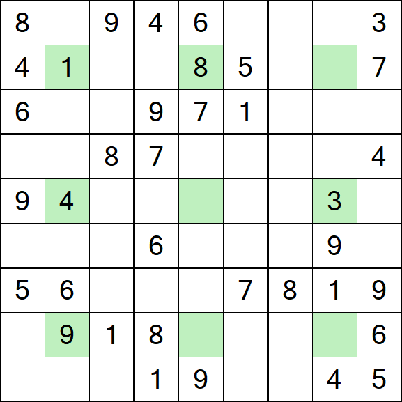 Center Dot Sudoku - Medium