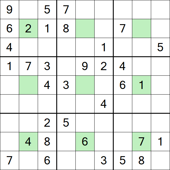 Center Dot Sudoku - Medium
