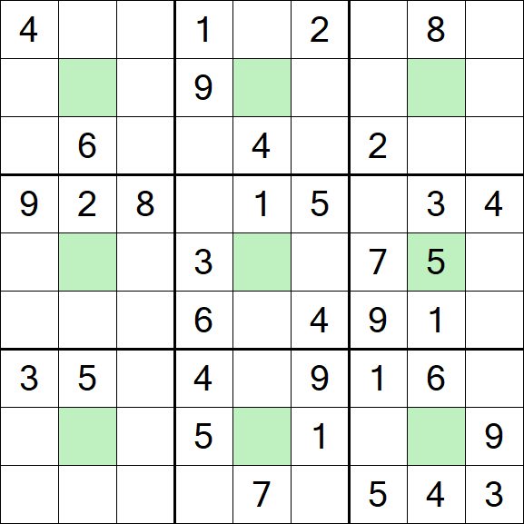 Center Dot Sudoku - Medium