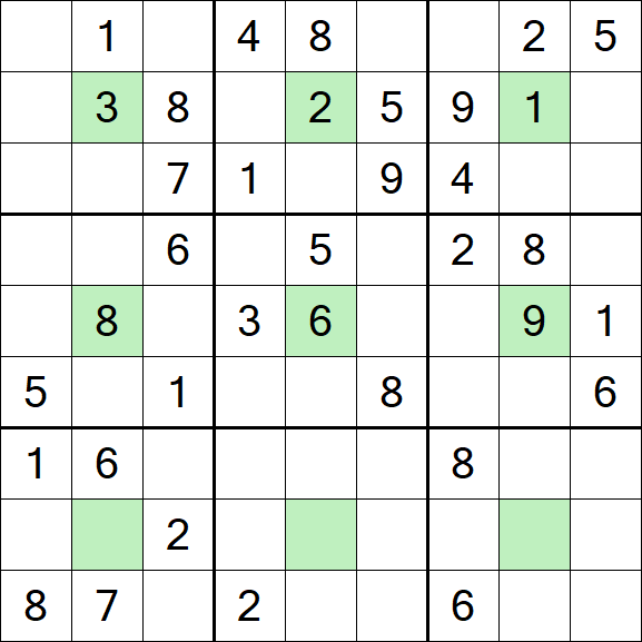 Center Dot Sudoku - Medium