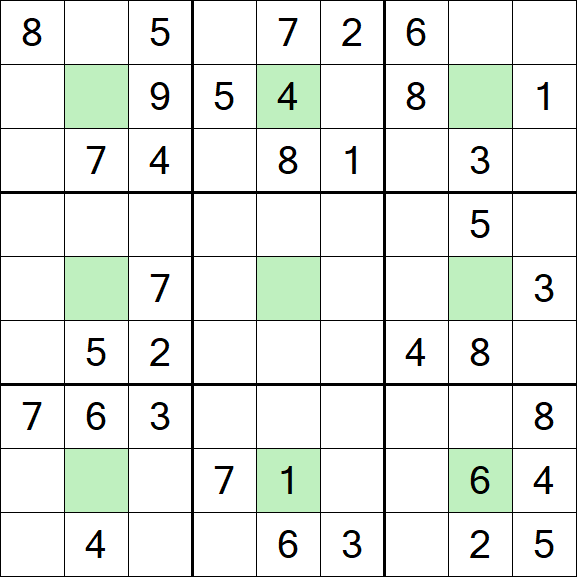 Center Dot Sudoku - Medium