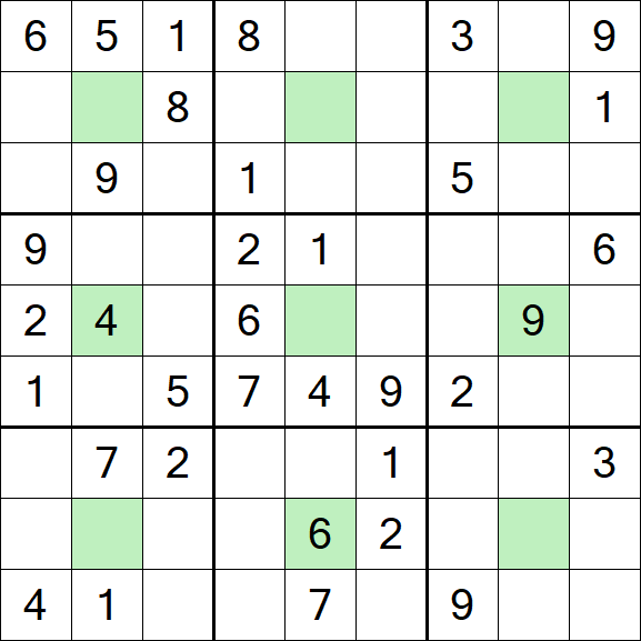 Center Dot Sudoku - Medium