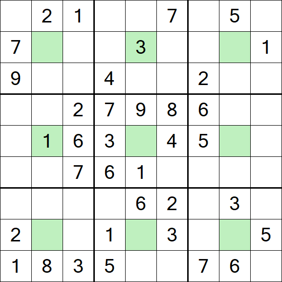 Center Dot Sudoku - Medium