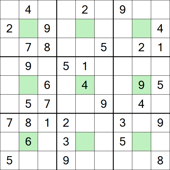 Center Dot Sudoku - Medium