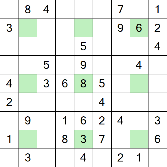 Center Dot Sudoku - Medium