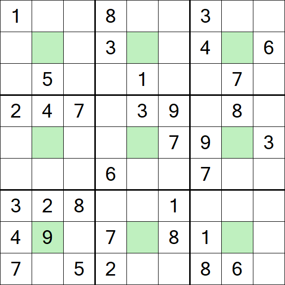 Center Dot Sudoku - Medium