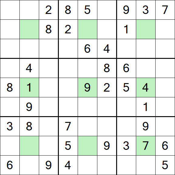 Center Dot Sudoku - Medium