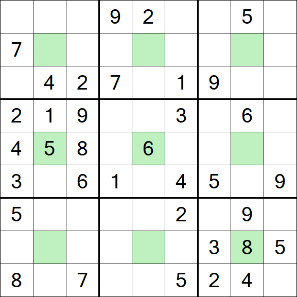 Center Dot Sudoku - Medium
